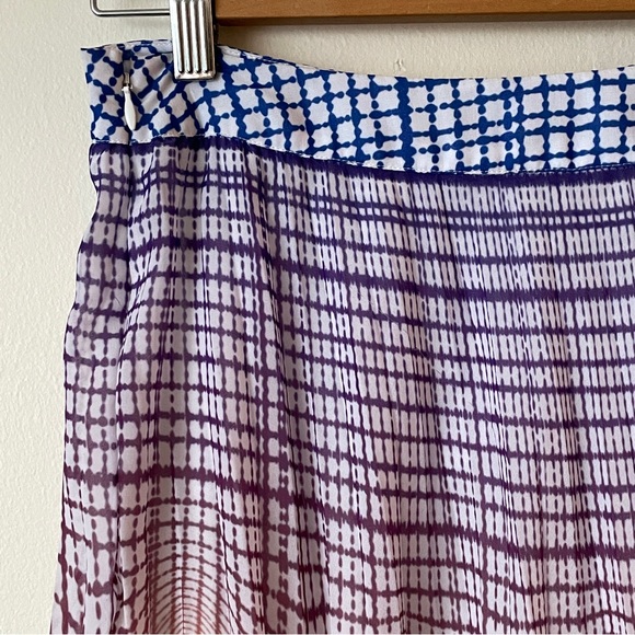 Anthropologie Geisha Designs Dawn Colorful Pleated Maxi Skirt Palm Beach Boho 6 - Picture 6 of 9